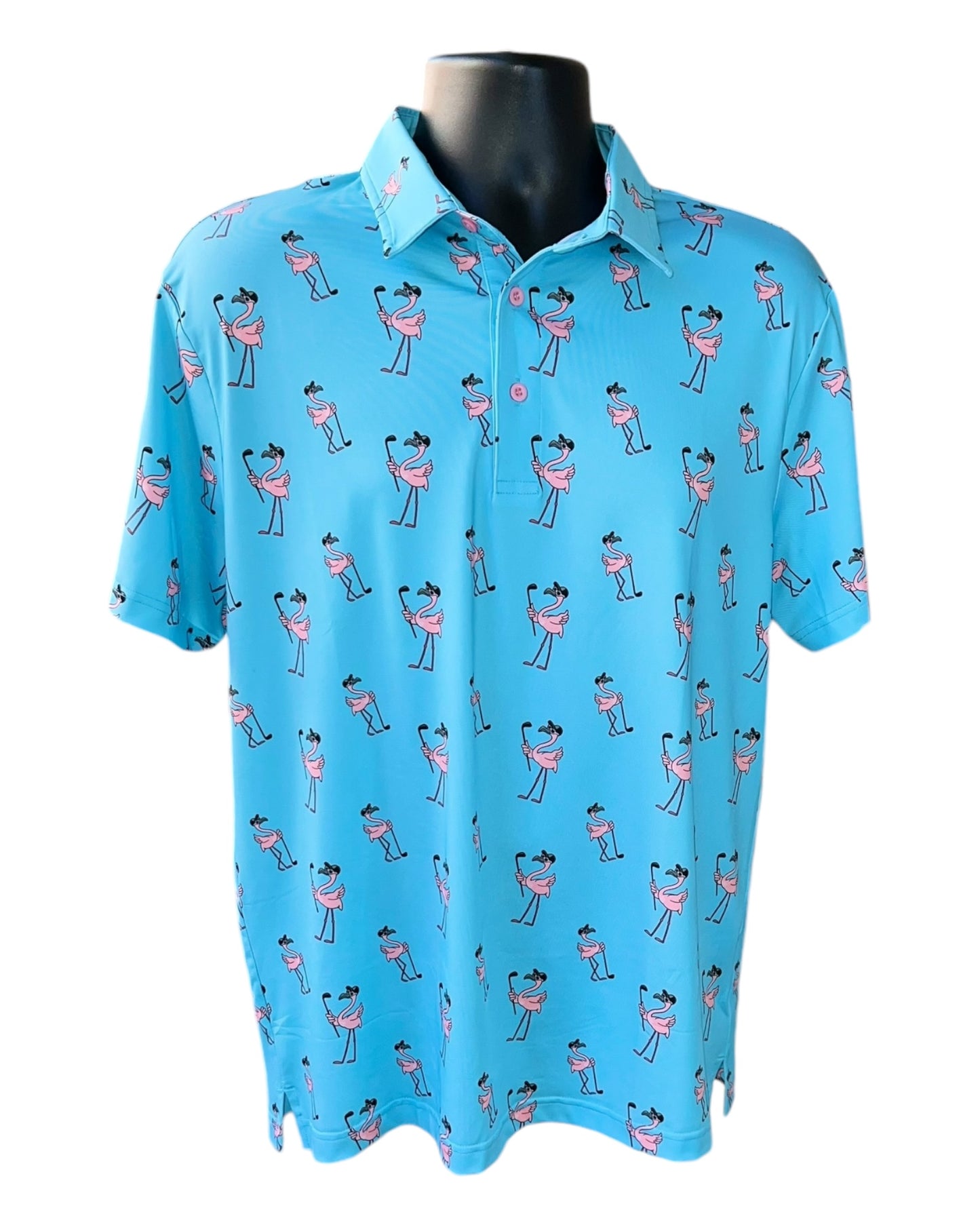 Swinging Flamingos Men's Polo